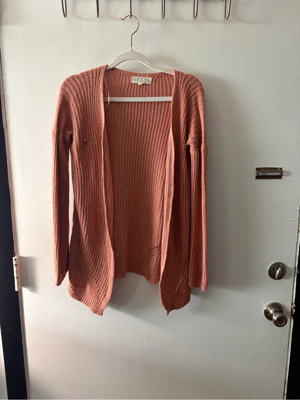 Pink Rose Open-Front Cardigan in Dusty Rose